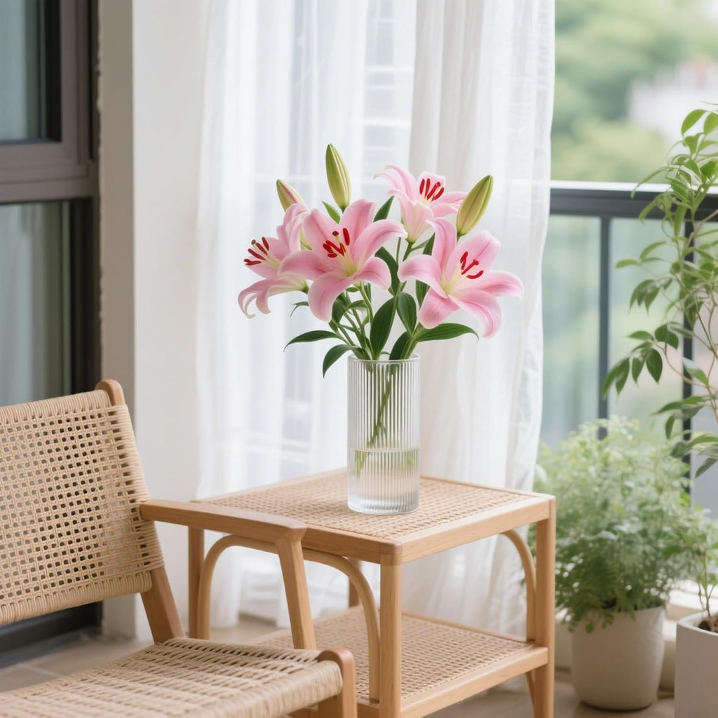 10 Pcs Artificial Flowers Desk Vase Accessories No Fade Faux Plastic Plants, Bouquet Artificial Orchid Flore White Silk Fake Orchid Flower for Window Box Home Wedding Indoor Outside Decoration