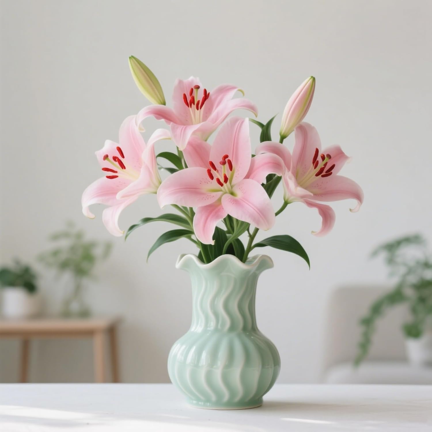 10 Pcs Artificial Flowers Desk Vase Accessories No Fade Faux Plastic Plants, Bouquet Artificial Orchid Flore White Silk Fake Orchid Flower for Window Box Home Wedding Indoor Outside Decoration